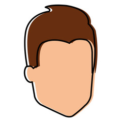 young man head avatar character
