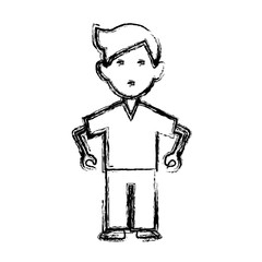 Man relaxing with eyes closed icon vector illustration graphic design