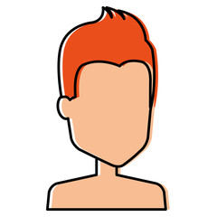 young man shirtless avatar character