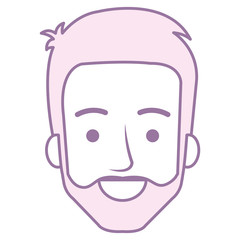 young man head avatar character