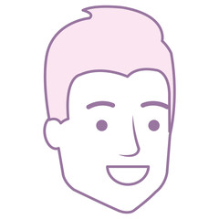 young man head avatar character