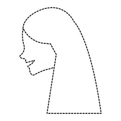 beautiful woman head avatar character