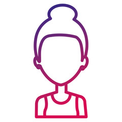 Obraz premium beautiful woman avatar character