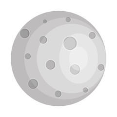 moon satellite isolated icon