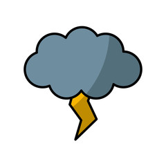 Rainy weather symbol icon vector illustration graphic design