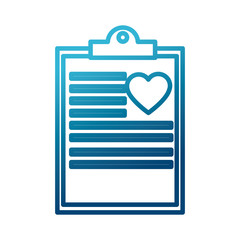 Medical document historial icon vector illustration graphic design