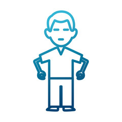 Man relaxing with eyes closed icon vector illustration graphic design