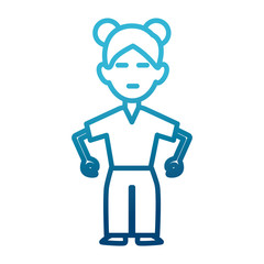 Woman relaxing with eyes closed icon vector illustration graphic design