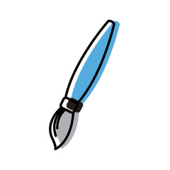 Paint brush art icon vector illustration graphic design