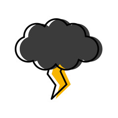 Rainy weather symbol icon vector illustration graphic design