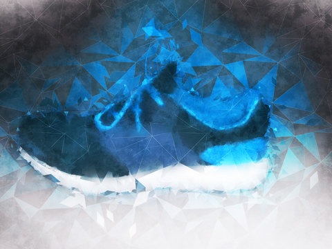 sneakers of geometric triangles