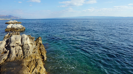 beach promenade in split in croatia