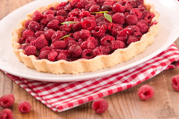 Raspberry tart.