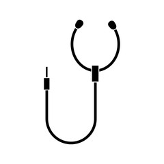 Stethoscope medical tool icon vector illustration graphic design