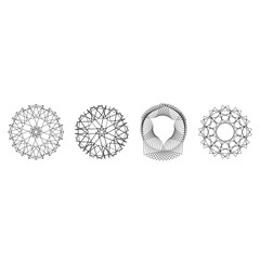 Holiday patterns of stars of snowflakes and flowers for gifts