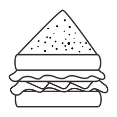 delicious sandwish isolated icon