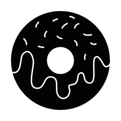 delicious donut isolated icon