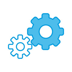 Gears machinery pieces icon vector illustration graphic design