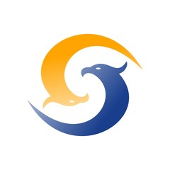 Fototapeta na wymiar circle bird logo