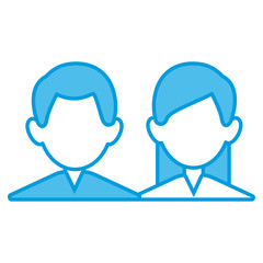 Fototapeta premium Business Teamwork avatar icon vector illustration graphic design