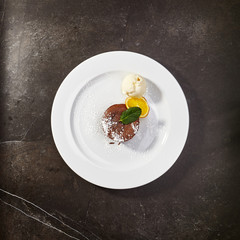 Gastronomic menu of luxury restaurant