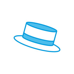 Vintage hat male icon vector illustration graphic design
