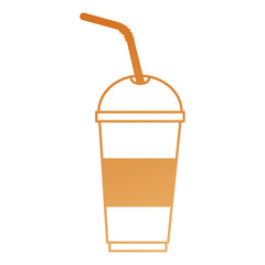 soda in plastic cup and straw