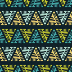 Seamless geometric background. Tangram pattern. Scribble texture. Textile rapport.