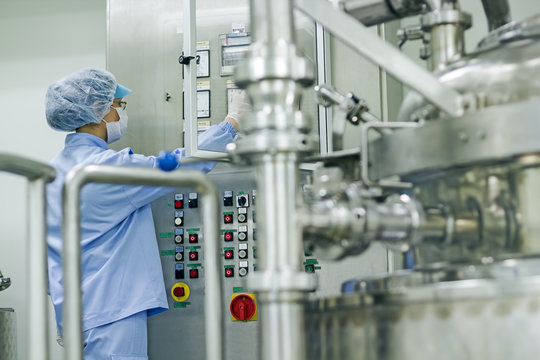 Pharmaceutical Industry Worker at Work