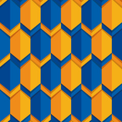 Medieval flag inspired seamless pattern