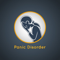 Panic Disorder vector icon illustration