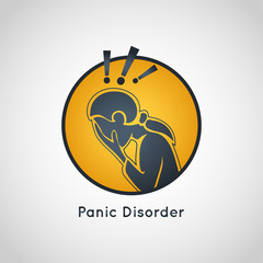 Panic Disorder vector icon illustration