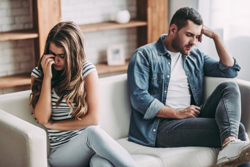 Couple at home