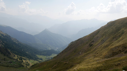 Valle Brembana Alpi Orobiche in Italia panorama