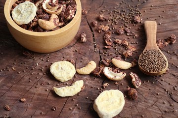 healthy granola with cashew