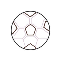 Obraz premium soccer ball icon over white background vector illustration