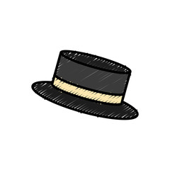 Vintage hat male icon vector illustration graphic design