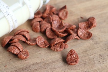 fresh milk chocolate corn flake