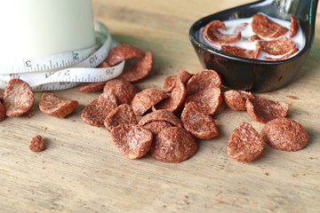 fresh milk chocolate corn flake
