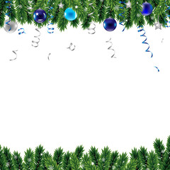 Christmas Border With Snowflacke