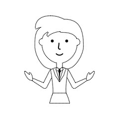 cartoon teacher woman icon over white background vector illustration