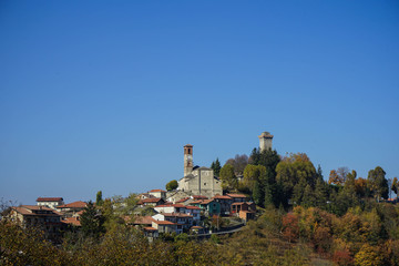 Obraz premium View of Murazzano, Piedmont . Italy