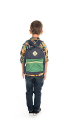 schoolboy with backpack