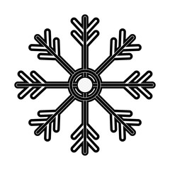 snowflake christmas related icon image vector illustration design