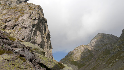 Rocce di granito in montagna