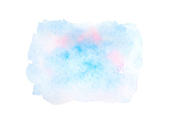 Abstract blue watercolor stains