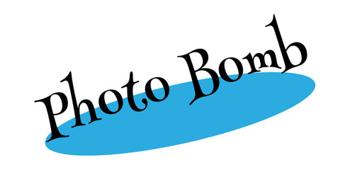 Photo Bomb rubber stamp. Grunge design with dust scratches. Effects can be easily removed for a clean, crisp look. Color is easily changed.