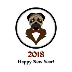 Business pug