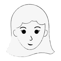 Obraz na płótnie Canvas woman smiling icon image vector illustration design