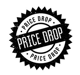 Price Drop rubber stamp. Grunge design with dust scratches. Effects can be easily removed for a clean, crisp look. Color is easily changed.